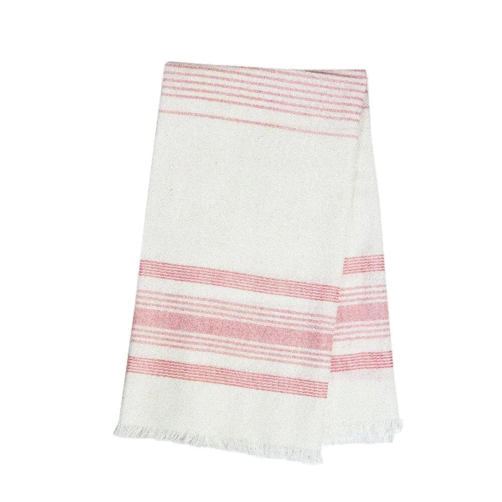 Archive New York - White + Pink Kitchen Towel