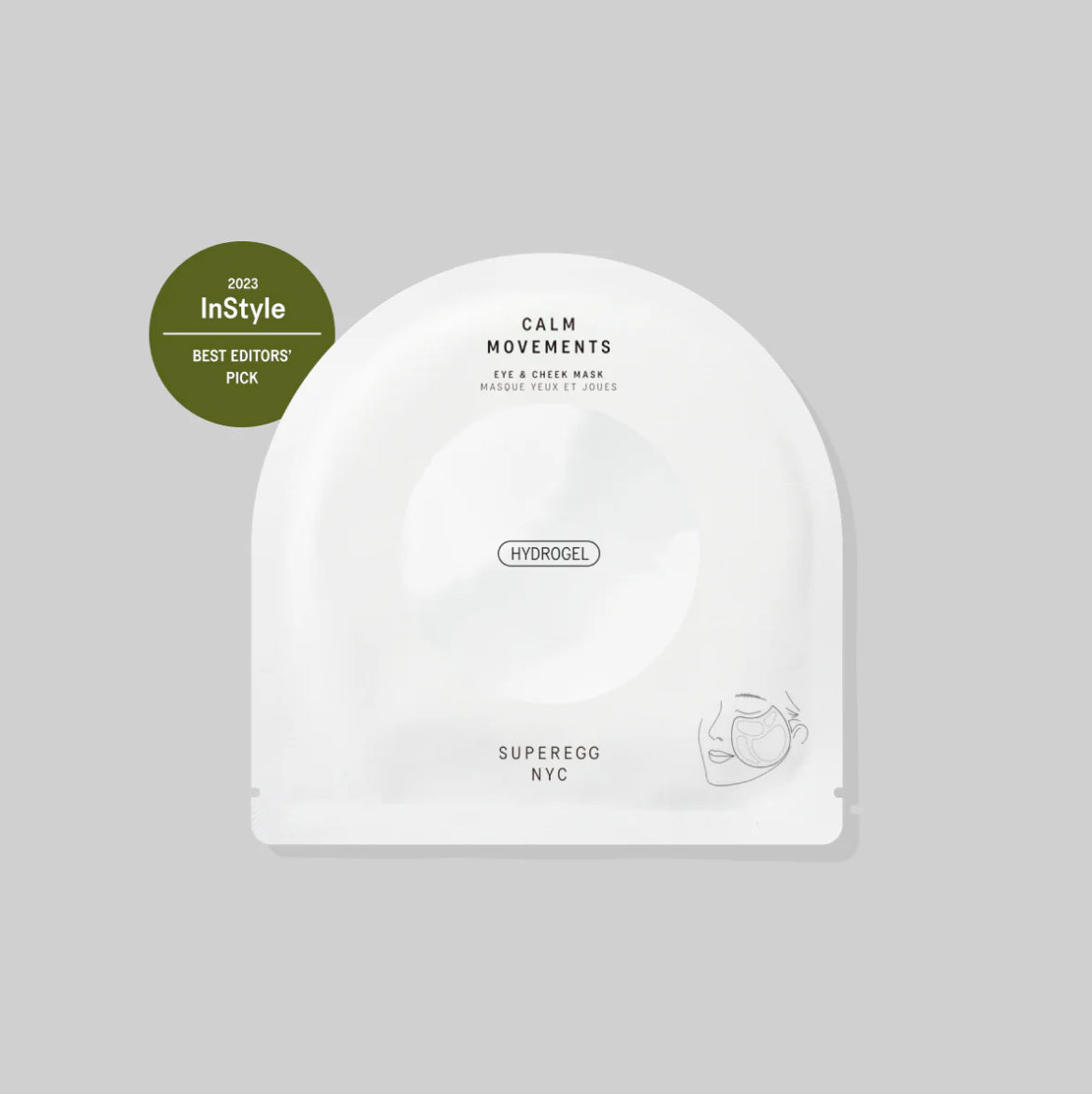 SuperEgg - Calm Movements Eye + Cheek Mask