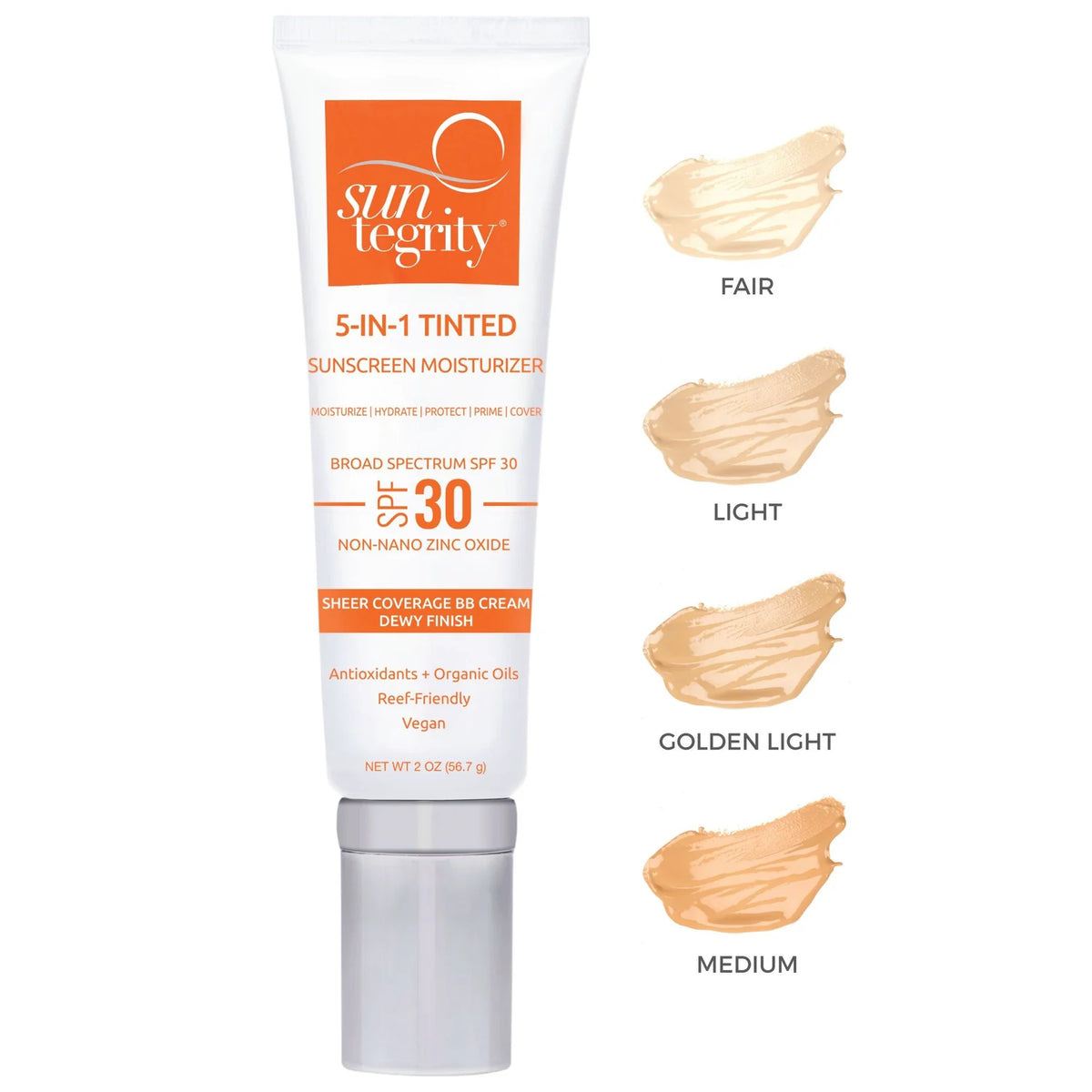 Suntegrity  5-IN-1 Tinted Sunscreen Moisturizer SPF 30 - Golden Light
